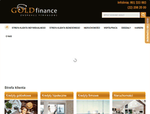 Tablet Screenshot of goldfinance.pl